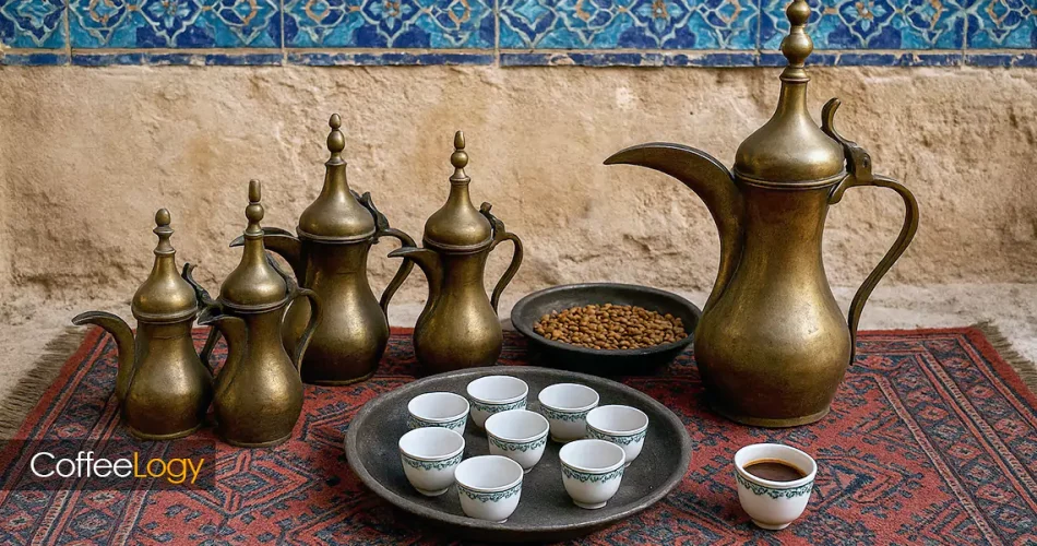 فرهنگ قهوه نوشی جنوب ایران با دله و هل و زعفران