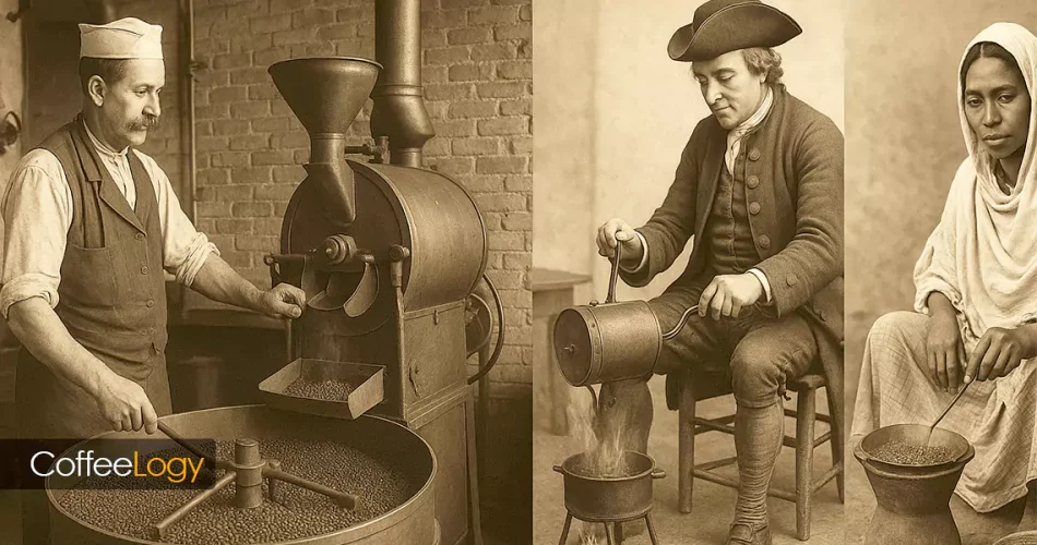 تصویر تاریخچه رست قهوه از آتش تا رستر درام مدرن