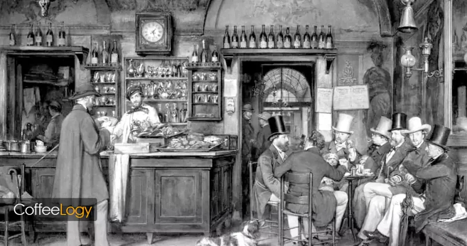 تاریخچه قهوه در ایتالیا اسپرسو گاجیا E61 بار ایتالیایی موکا پات