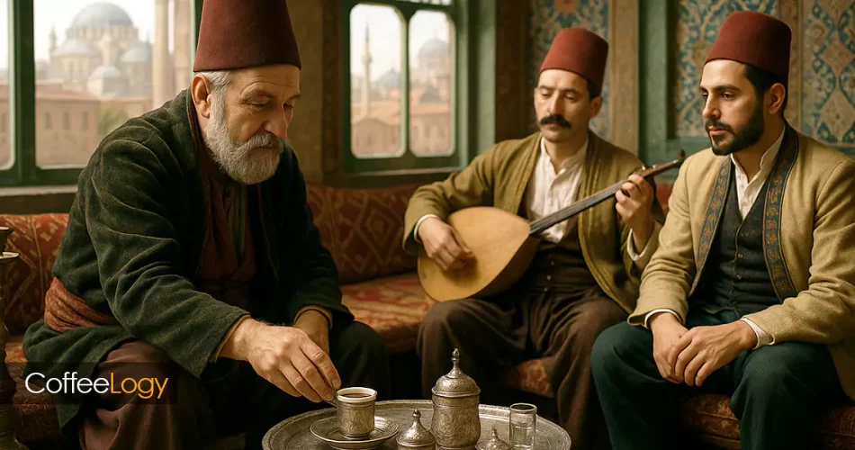تاریخچه قهوه در عثمانی؛ قهوه‌خانه‌های استانبول، قهوه ترک، جزوه، یمن، وین