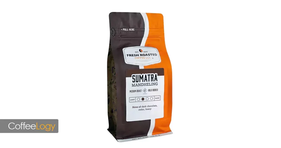 قهوه ماندلینگ سوماترا Grade 1 گیلینگ بسه شکلات تلخ ادویه گرم