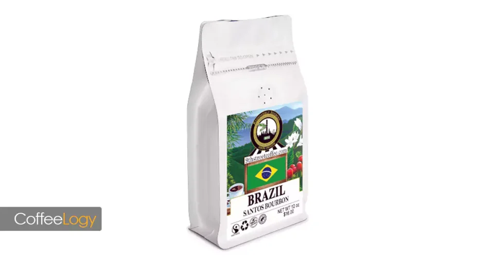 قهوه سانتوس برزیل گرید NY2 اسکرین 17/18 نچرال شکلاتی آجیلی