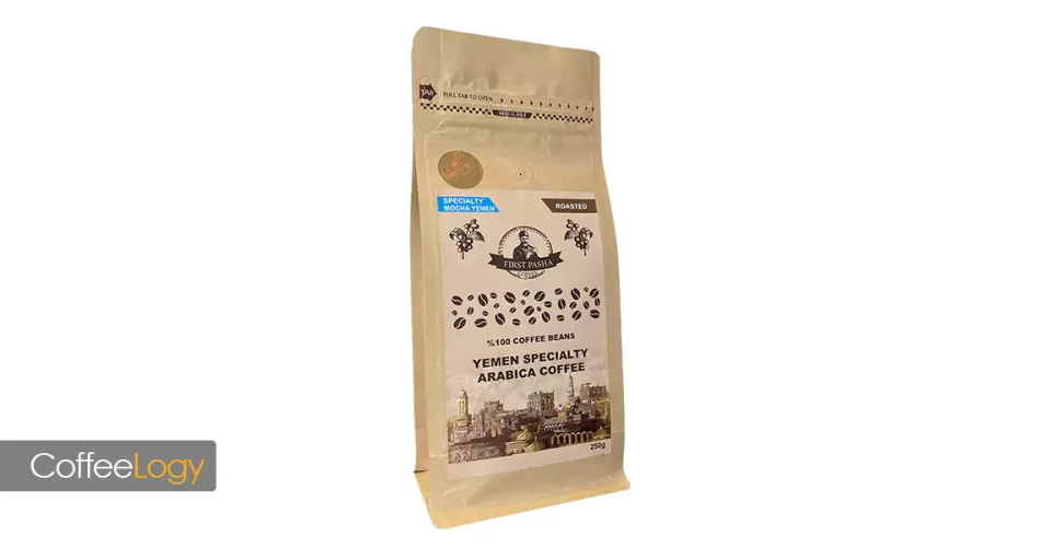 قهوه یمن موکا دانه اصل حراز بنی‌مطر نچرال شکلاتی ادویه‌ای