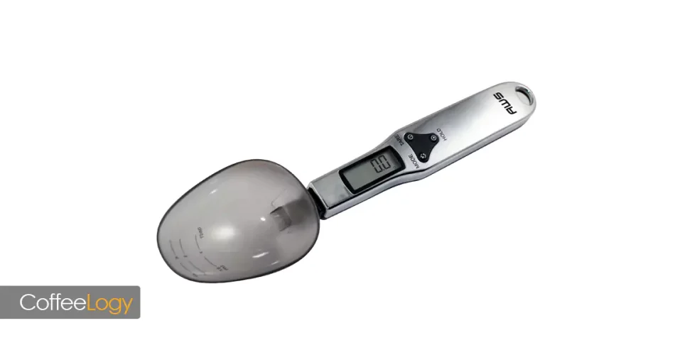 ترازو قاشقی دیجیتالی قهوه برای سینگل‌دوز، آب مینرال و اسپرسو دقیق