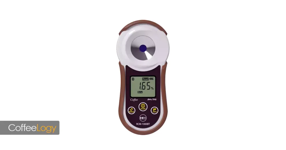 رفرکتومتر قهوه اندازه‌گیری TDS و EY با فیلتر سرنگی و کالیبراسیون