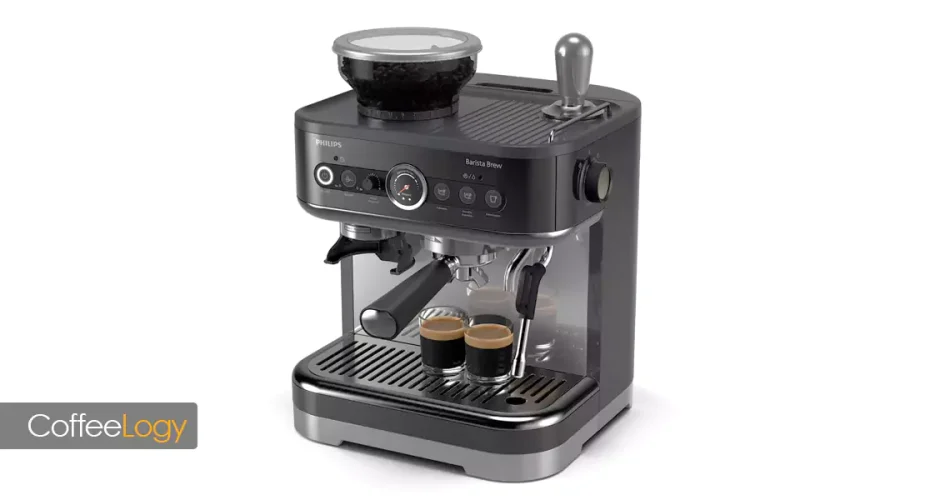 اسپرسو ساز نیمه‌ اتوماتیک آسیاب دقیق PID HX دو بویلر قهوه خانگی کافه